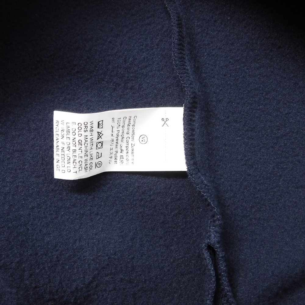 DAZY Navy Blue Color Hooded Long Sleeve Fleece Lined Sweatdress - Picture 9 of 9